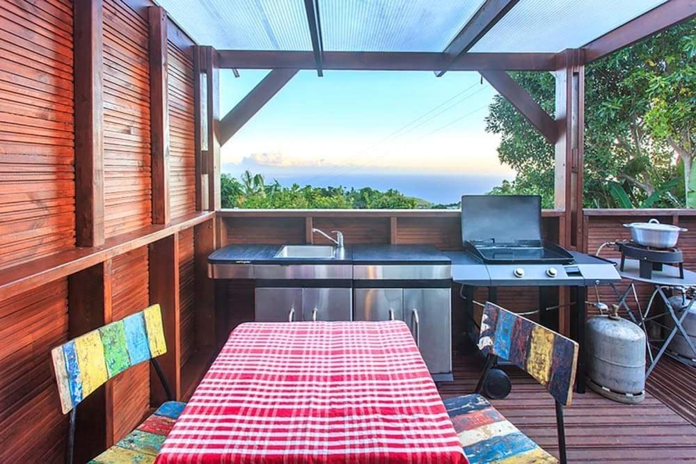 L'Escapade Creole Jacuzzi Privatif Bungalow Bananier Saint-Joseph Dış mekan fotoğraf