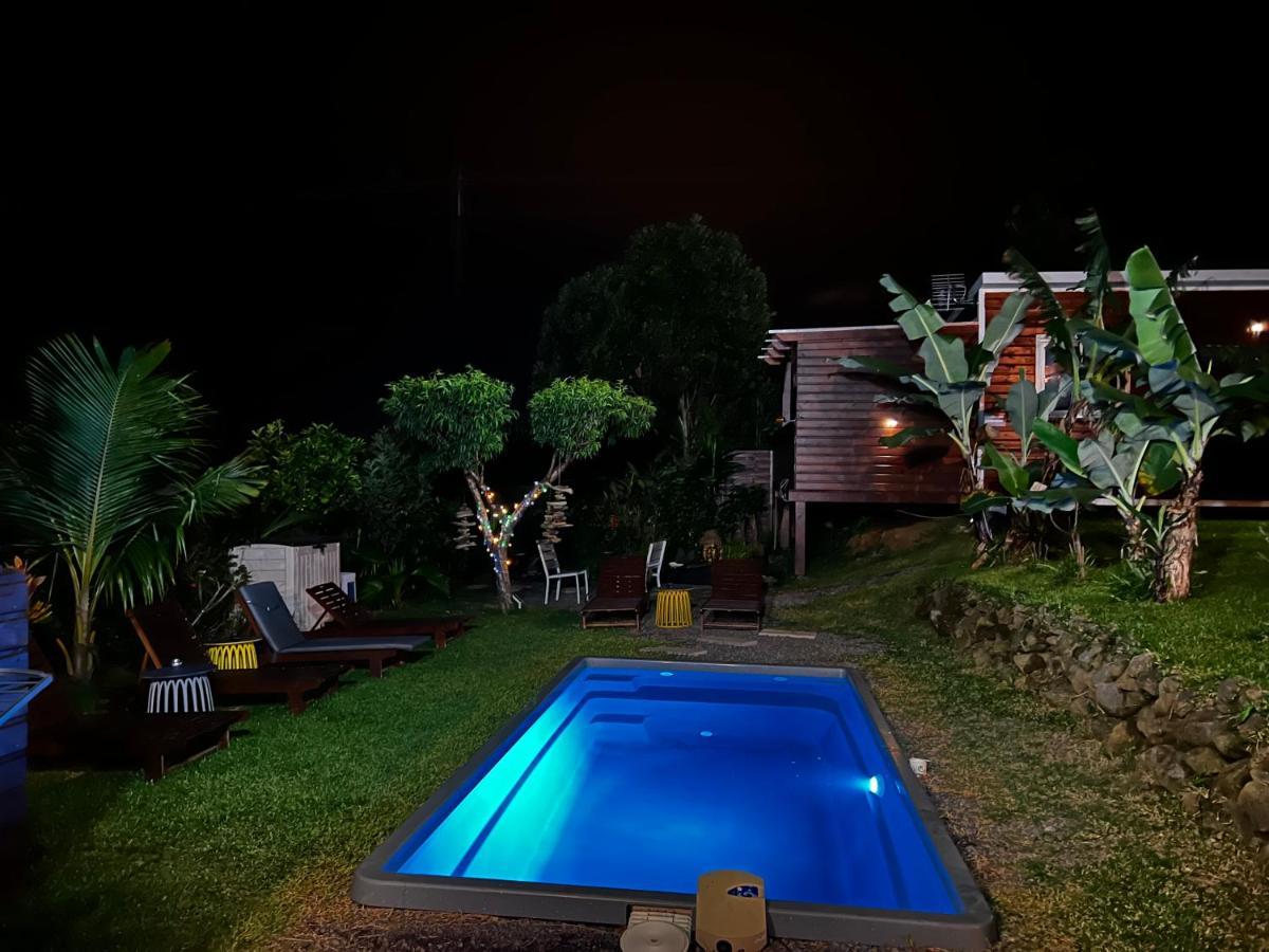 L'Escapade Creole Jacuzzi Privatif Bungalow Bananier Saint-Joseph Dış mekan fotoğraf